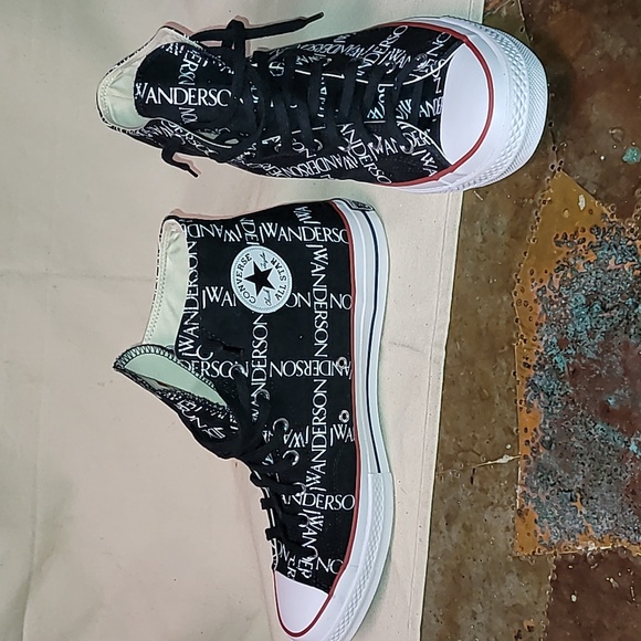 Converse All-Star. Chuck Taylor. JW Anderson Colab Black. Worn once. Men's 13 - Picture 10 of 16